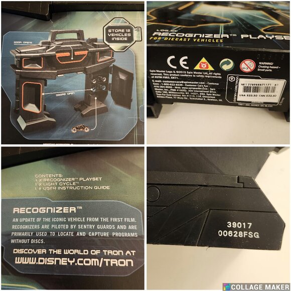 Disney TRON Legacy Recognizer Playset Case Series 1 - Light Cycle Action Figure - Picture 7 of 15